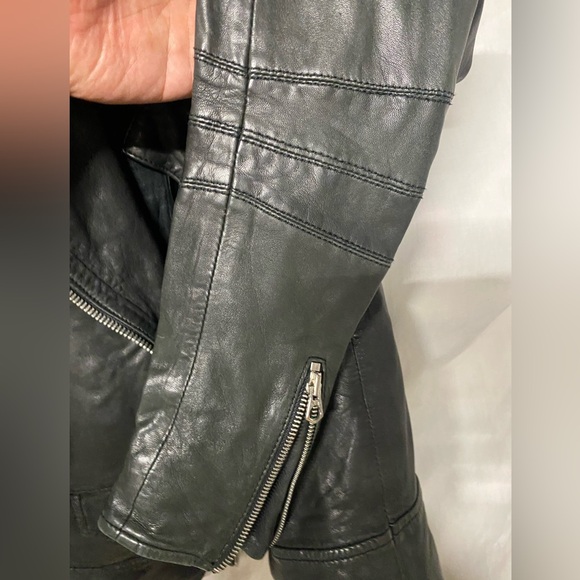 Madewell Moto Genuine Soft Leather Jacket sz XS - Picture 4 of 13